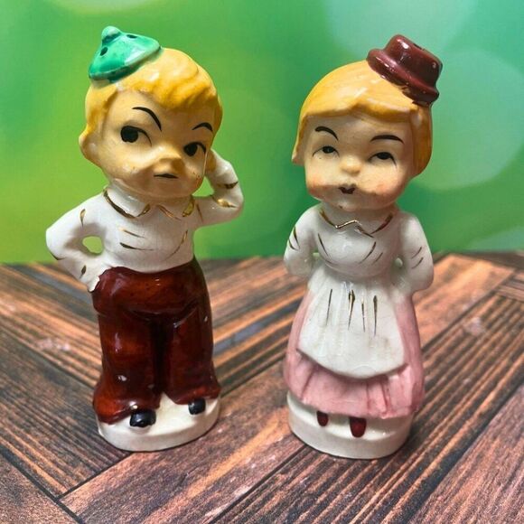 1940s/1950s 'Turnabout' Salt & Pepper Shakers – Made in Japan - Picture 3 of 9